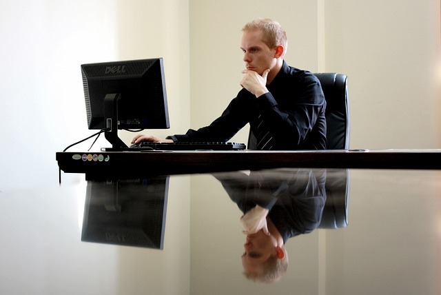 man thinking about content generation for his business